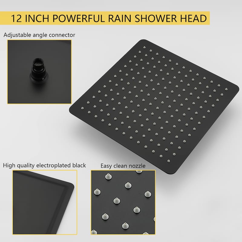 Ceiling Mount Shower Faucet and Tub Faucet with 10 inch Fixed Shower Head