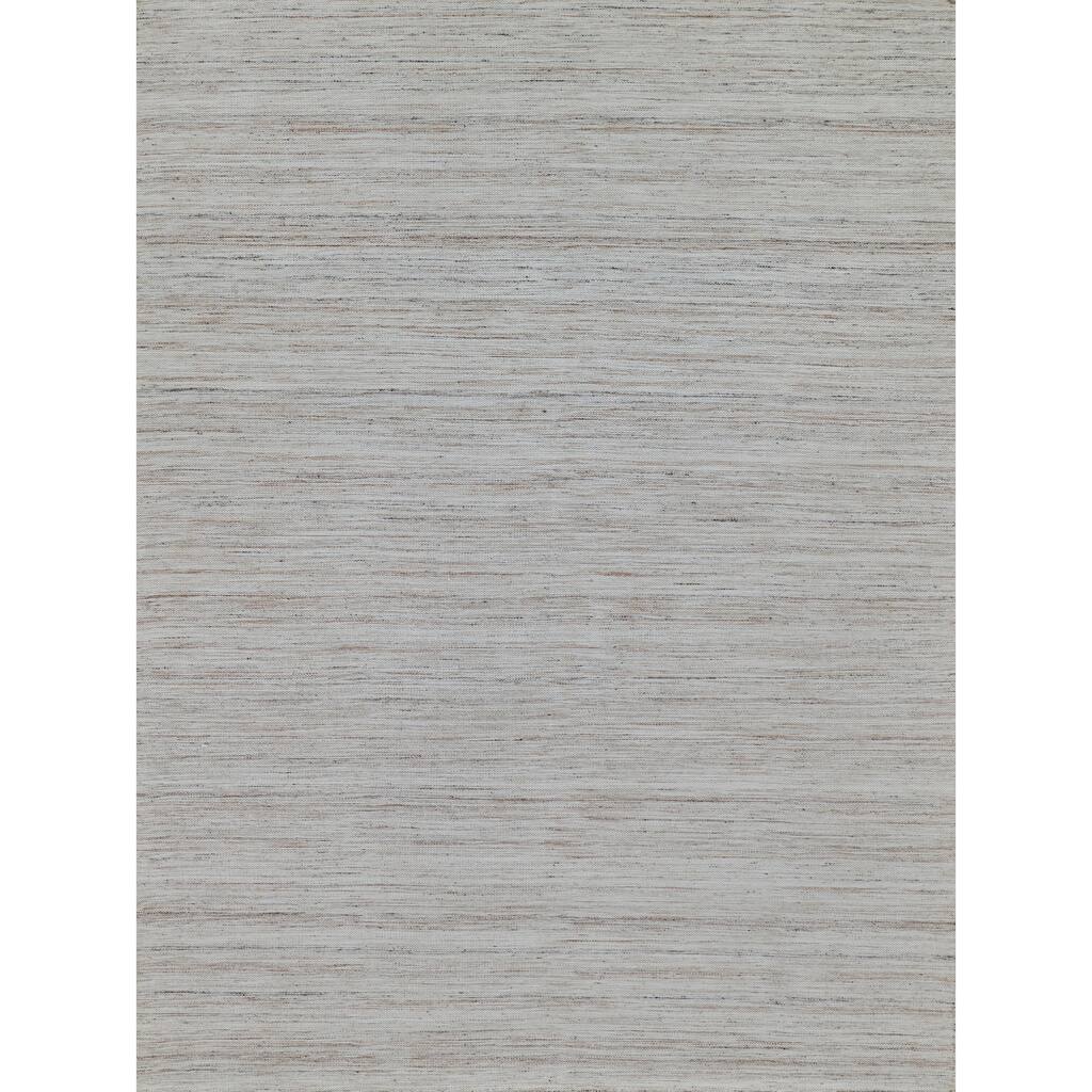 EXQUISITE RUGS Kashmir Indoor/Outdoor Flatweave PET yarn Light Beige Area Rug.
