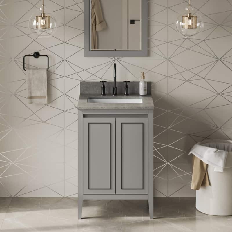 Jeffrey Alexander VKITPER24R-MARBLE Percival II 24" Free Standing