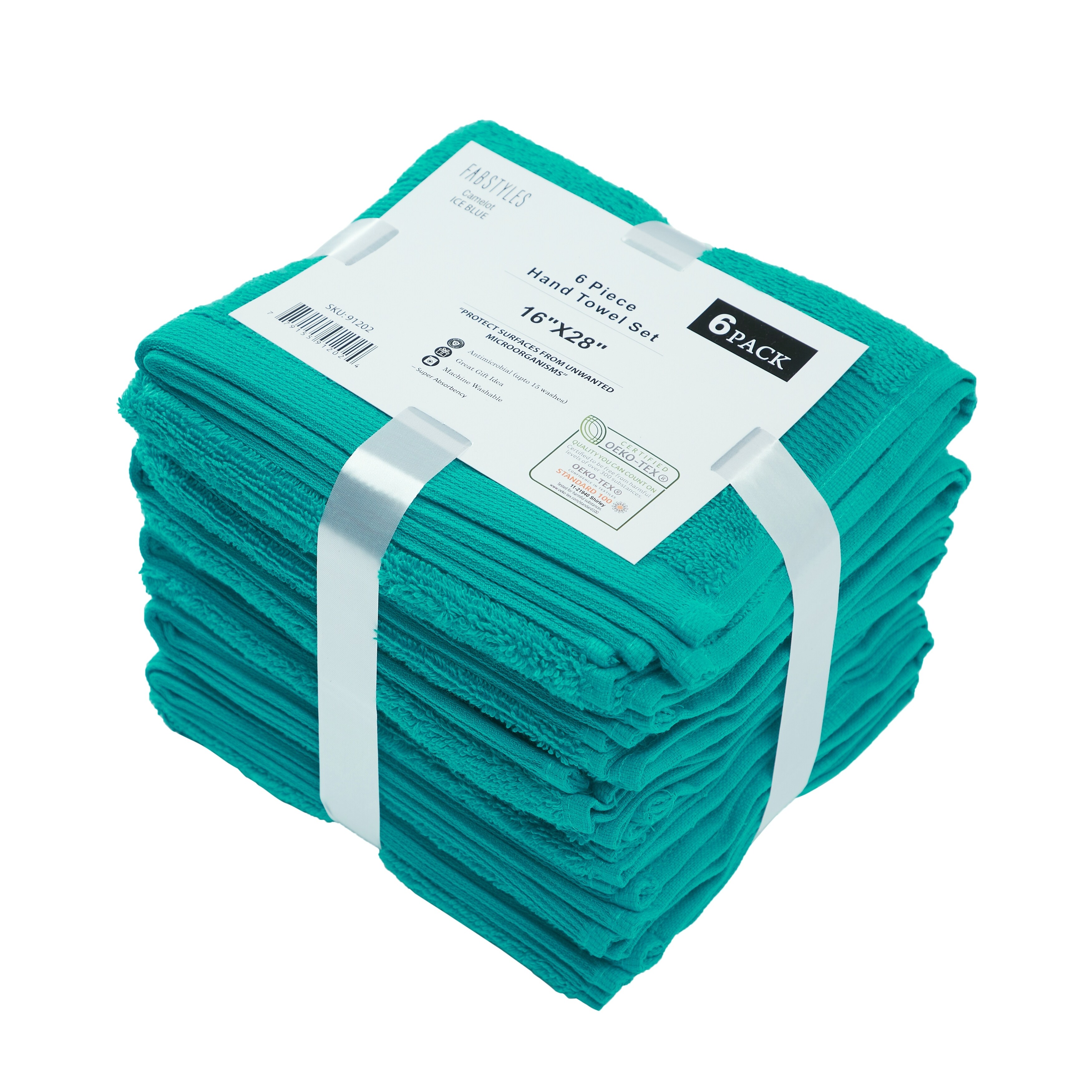 Fabstyles Luxury Hand Towels 16 x 28 Inches Set of 6 16x28 On Sale Bed Bath Beyond 36156925