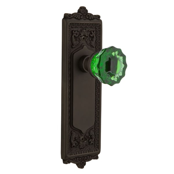 Nostalgic Warehouse Eadcre Dd Nk Egg And Dart Solid Br Rose Nostalgic Warehouse Eadcre Dd Nk Egg And Dart Solid Br Rose Dummy Door Set With Emerald Crystal