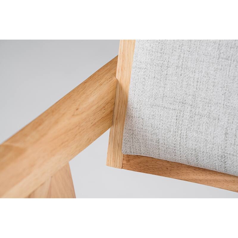 Modrest Fern Modern Natural and Beige Dining Chair (Set of 2)