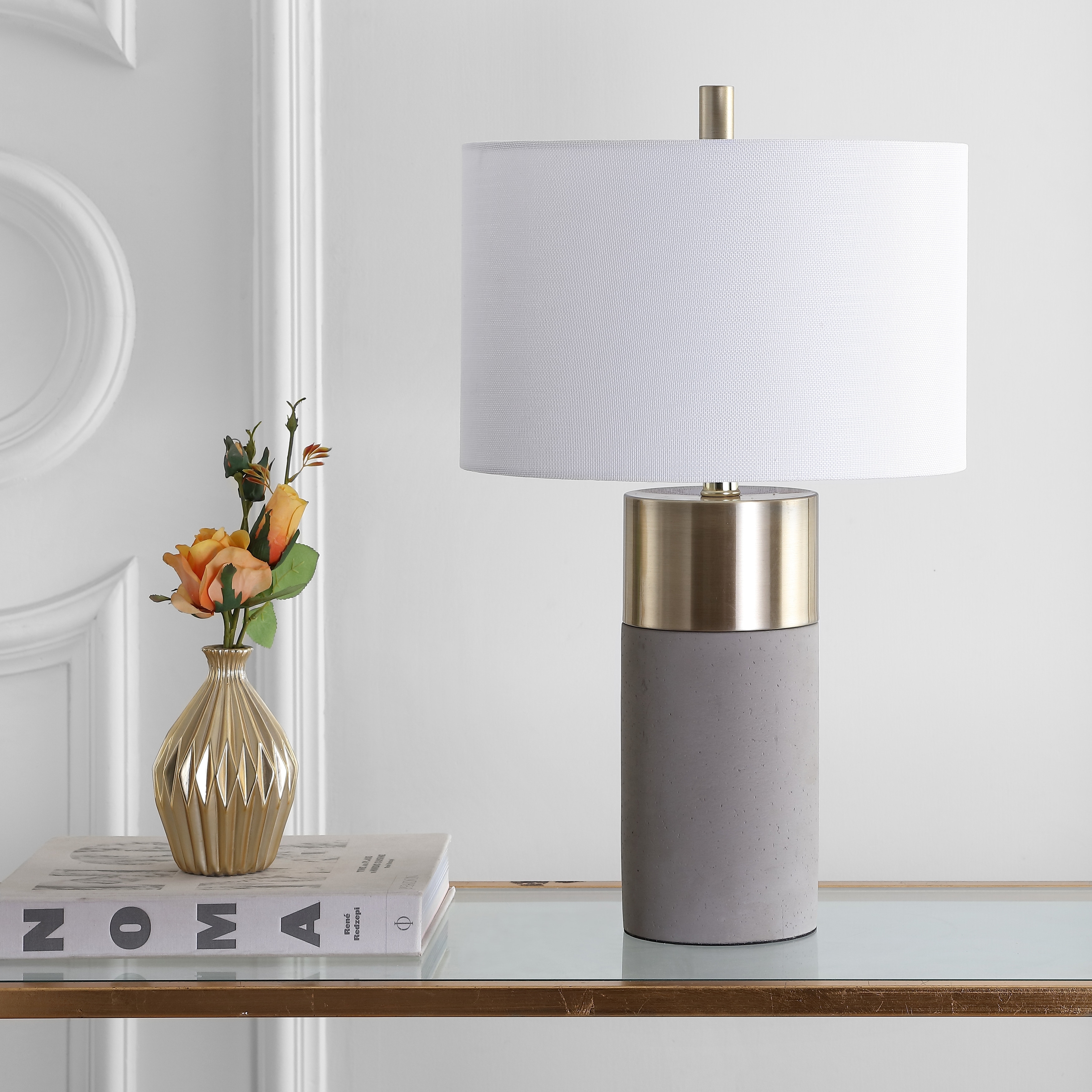 SAFAVIEH Lighting Steven 24 Inch Table Lamp (Set of 2) - 14Wx14Dx24H