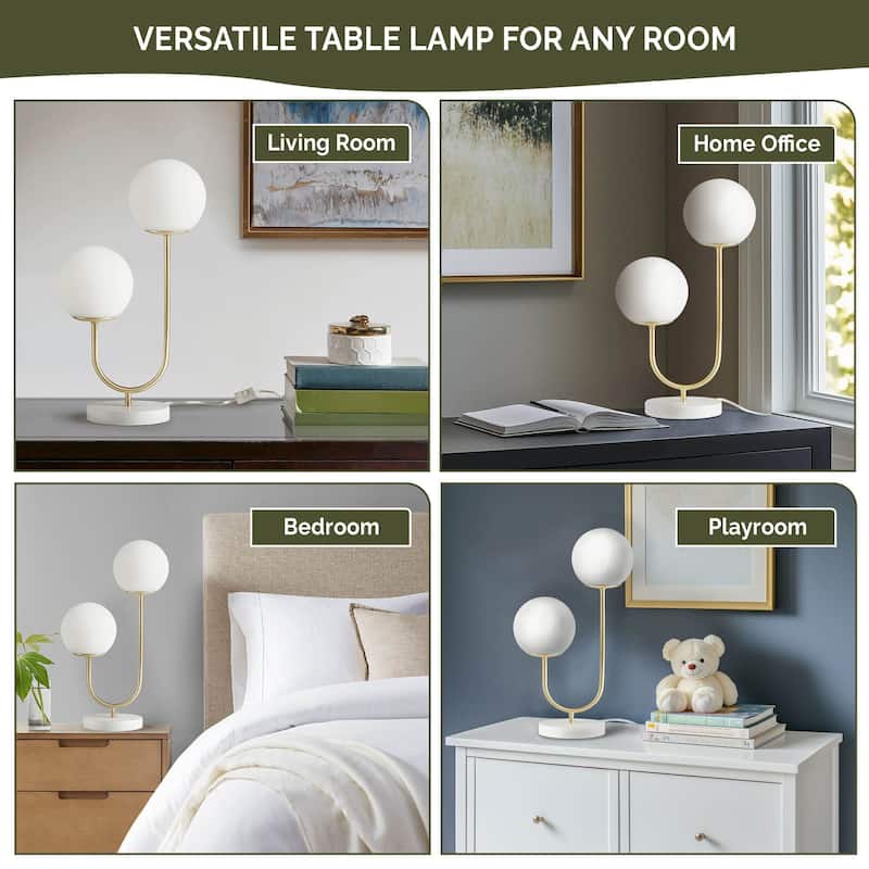 510 Design Zusa Metal 2-Light Globe Table Lamp