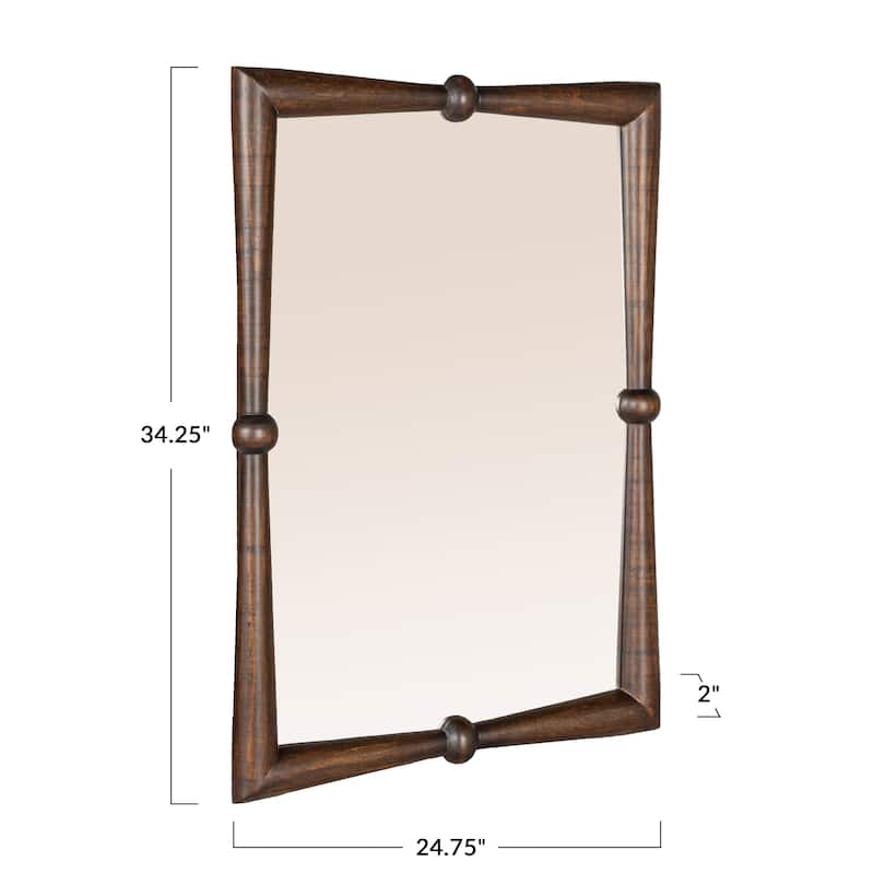 Mango Wood Wall Mirror