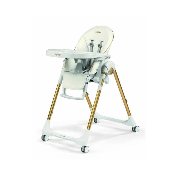slide 2 of 28, Peg Perego Prima Pappa Zero 3 - High Chair Gold (White & Gold)