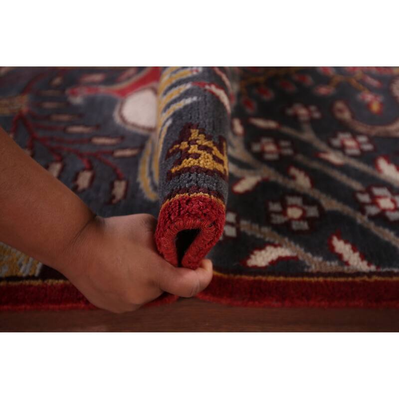 Animals Pictorial Ziegler Indian Runner Rug Handmade Wool Carpet - 2'5"x 7'11"
