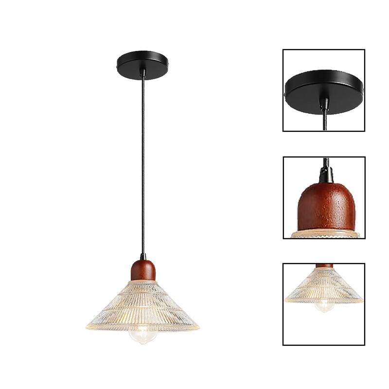 67 Inch bulbs light black light fixtures glass, wood pendant lights