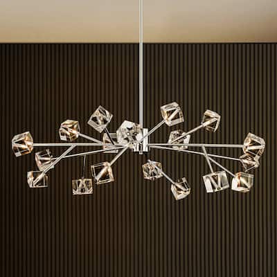 Black or Gold Big Large Modern Sputnik Crystal Chandelier for Living/ Dining Room/ Bedroom/ Foyer/ Kitchen