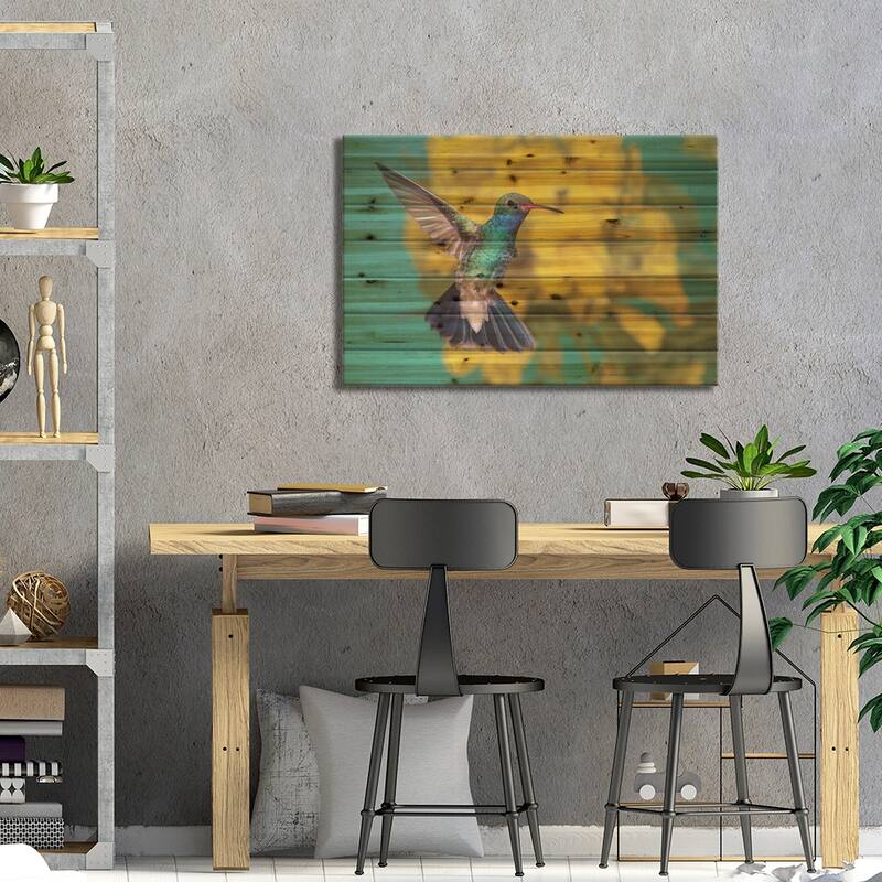 Detailed Beauty Print On Wood by Janet Fikar - Multi-Color