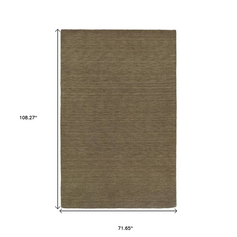 HomeRoots Solid Color Modern Rectangle Area Rug