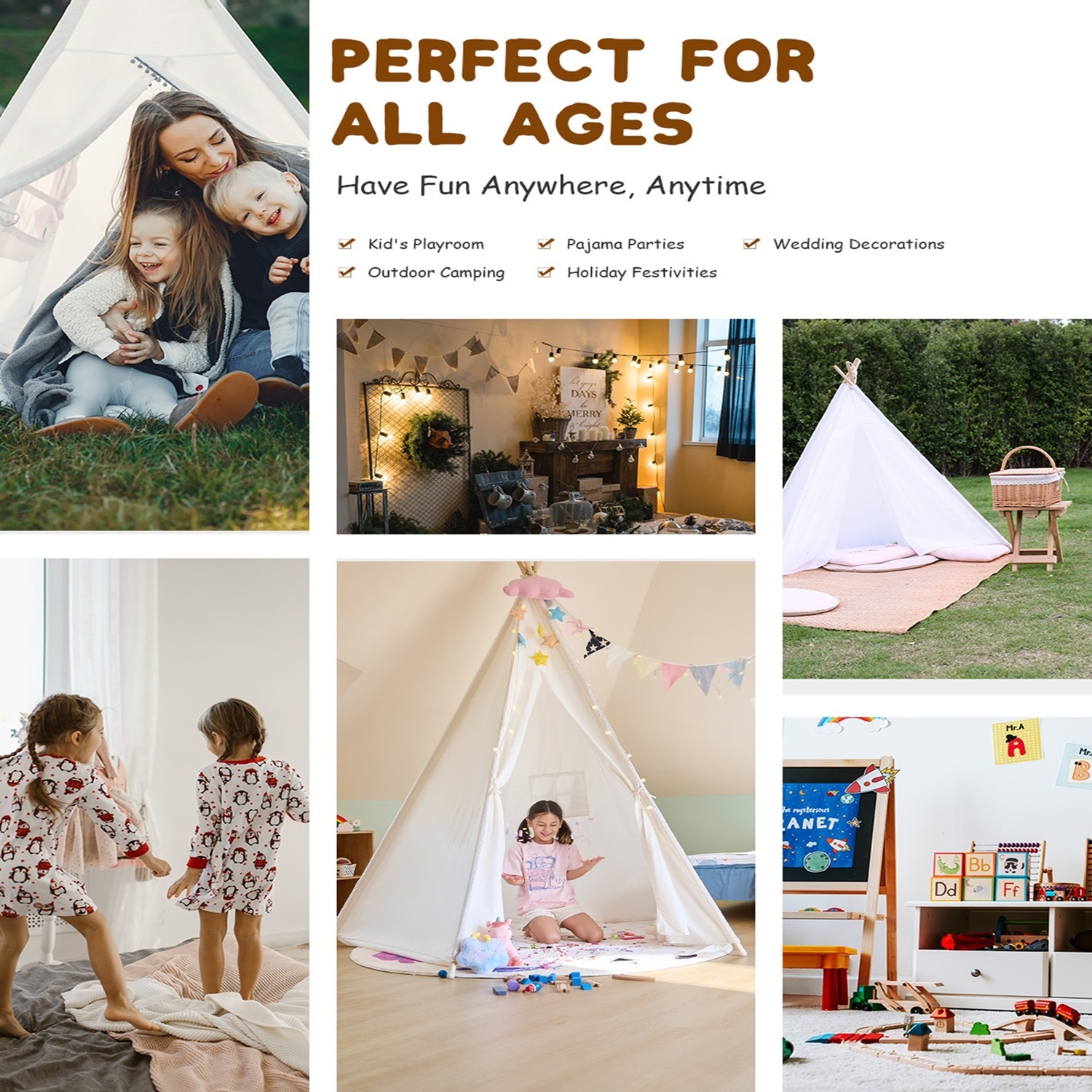CO Z Larger 85 H Kids Teepee Play Tent CPSC Certified 47 x47 x82 On Sale Bed Bath Beyond 40324013