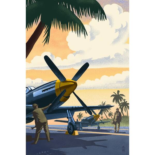 Shop P 51 Mustang At Air Field Lp Artwork Light Switchplate