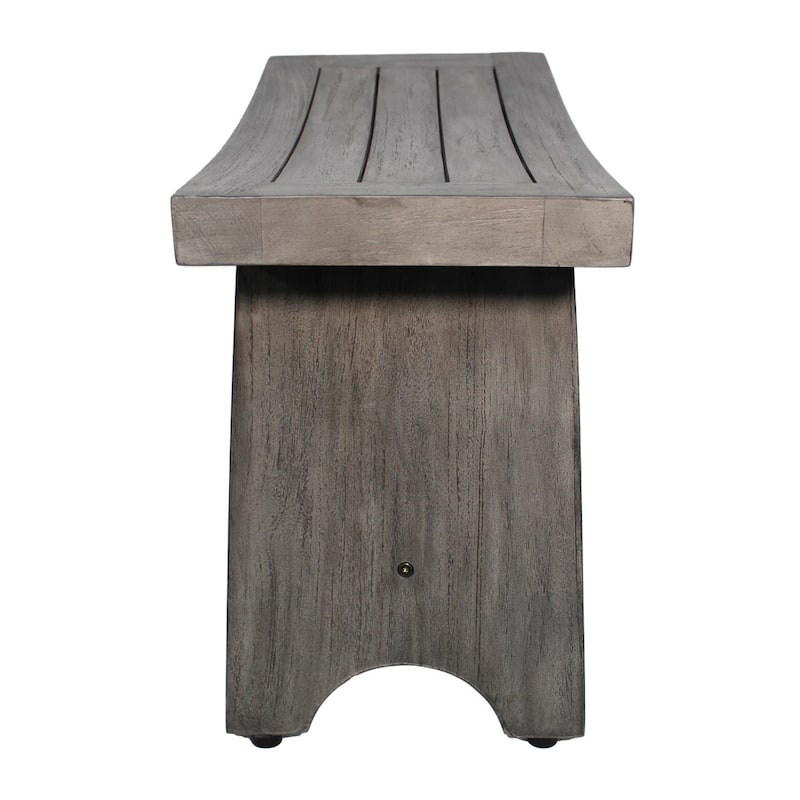 24", Antique Gray, Teak Shower Stool, Teak Shower Bench, Teak Shower Seat, Teak Bench Shower - 24