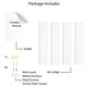 preview thumbnail 7 of 6, Wallniture Denver 14" Floating Shelves for Kids Room Decor, White Bookshelf (Set of 4)