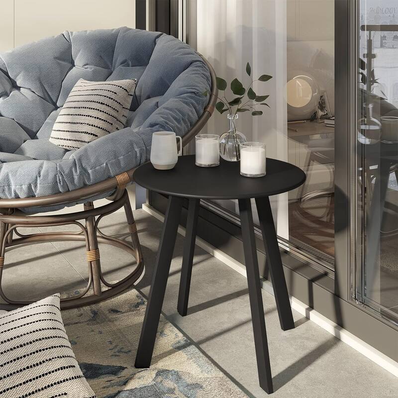 18" or 28" Round Outdoor Side Table End Table Coffee Table