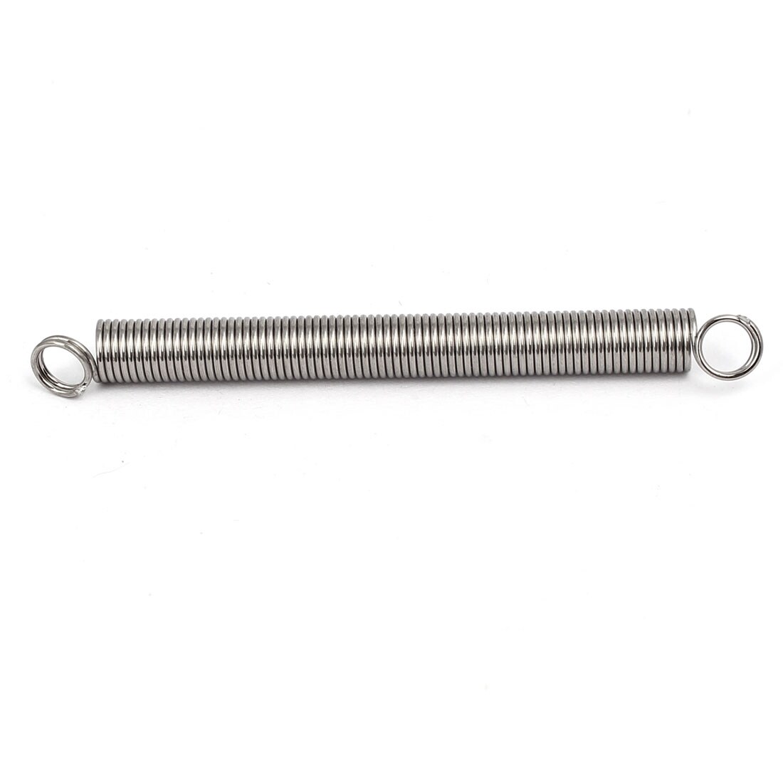 0.6mmx5mmx55mm 304 Stainless Steel Tension Springs Silver Tone 10pcs 