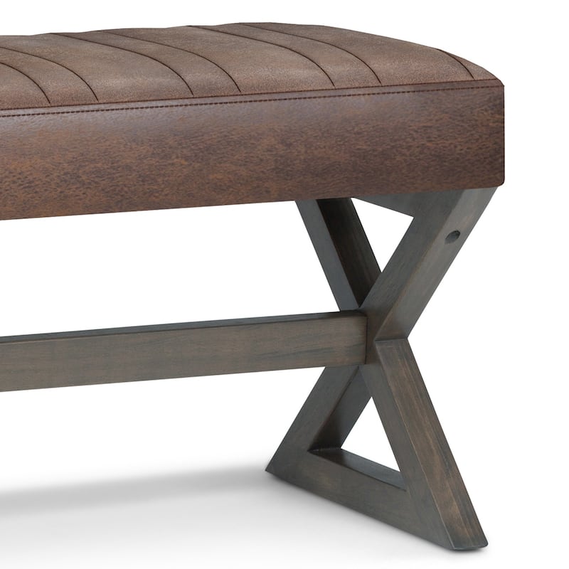 WYNDENHALL David 48 inch Wide Contemporary Rectangle Ottoman Bench