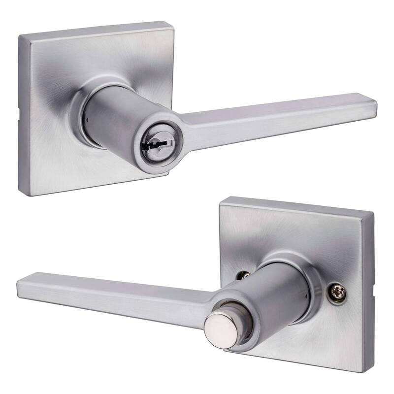 Kwikset Safelock Daylon Single Cylinder Keyed Entry Door Lever Set