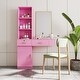 preview thumbnail 3 of 23, Multi-Layer Storage Desk for Vanity and Home Office