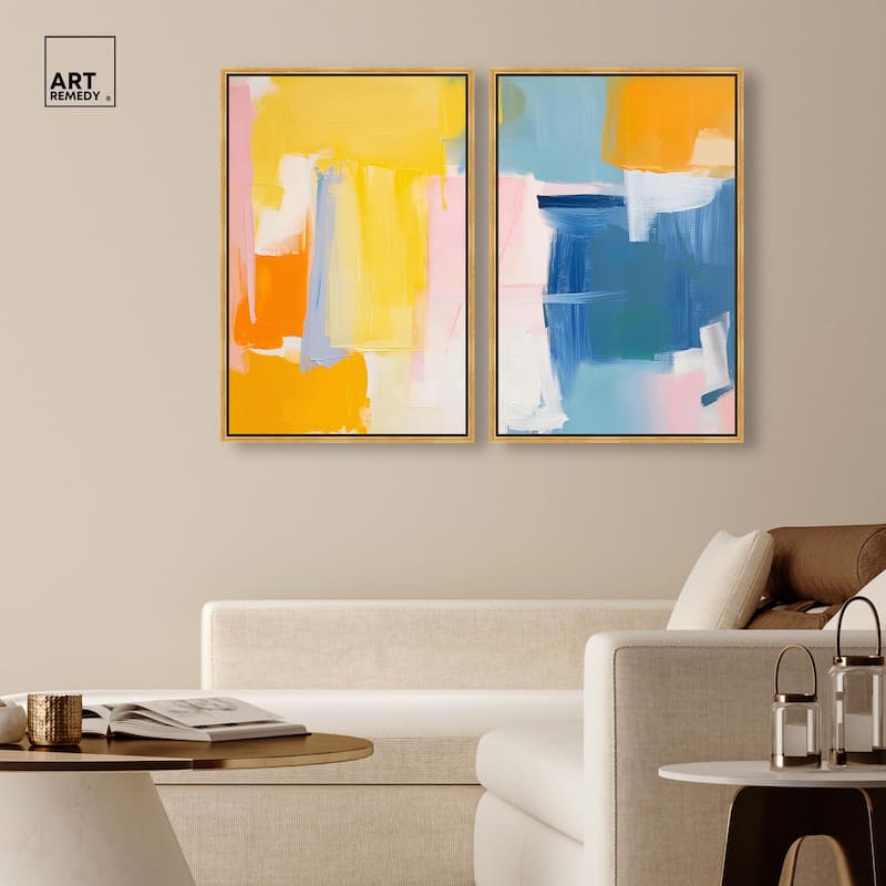 Skyward Radiance I Canvas Set of 2 by Art Remedy