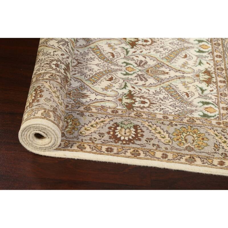 Wool/ Silk Vegetable Dye Tabriz Oriental Area Rug Hand-knotted Carpet - 4'0" x 6'4"