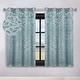 preview thumbnail 106 of 124, Superior Leaves Machine Washable Room Darkening Grommet Blackout Curtains, Set of 2 70" x 63" - Green Lily