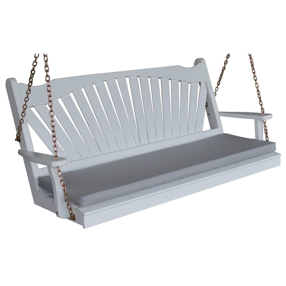 Pine 4' Fanback Swing