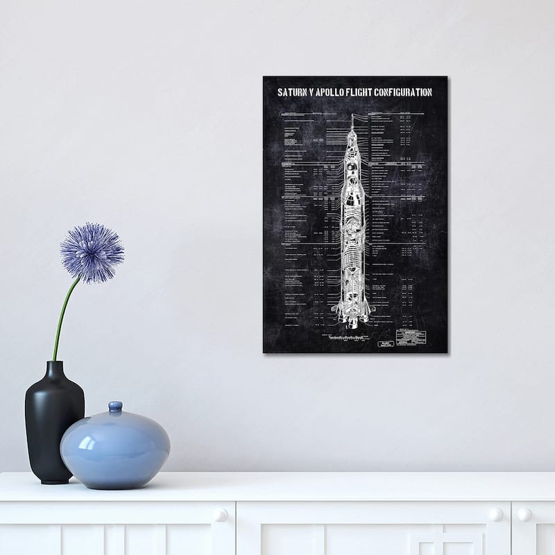 iCanvas "SATURN V" by Joseph Fernando Canvas Print - 18x12x1.5