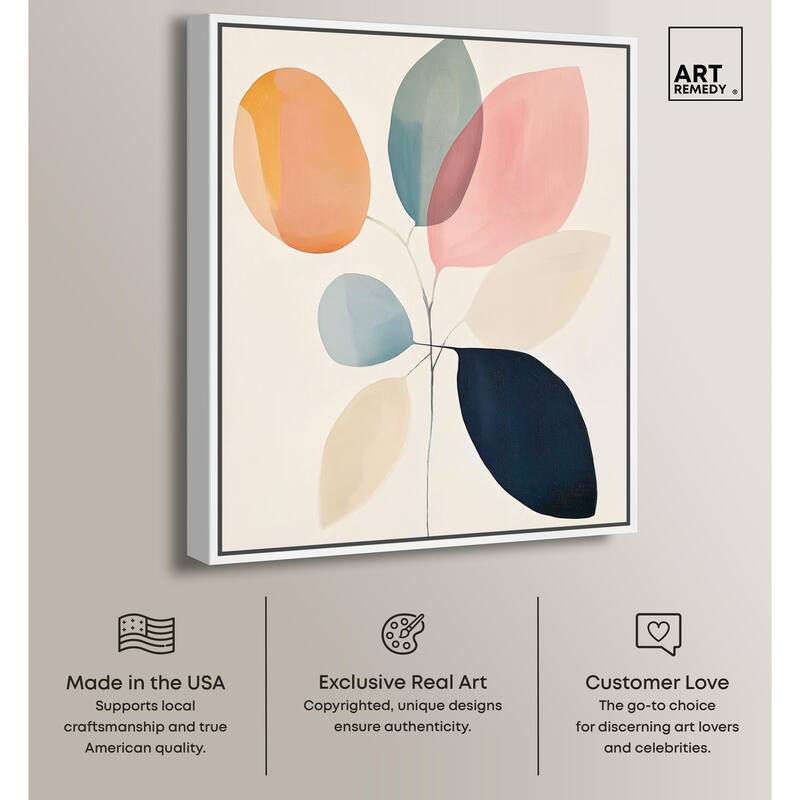 Soft Edge Foliage Canvas by Art Remedy