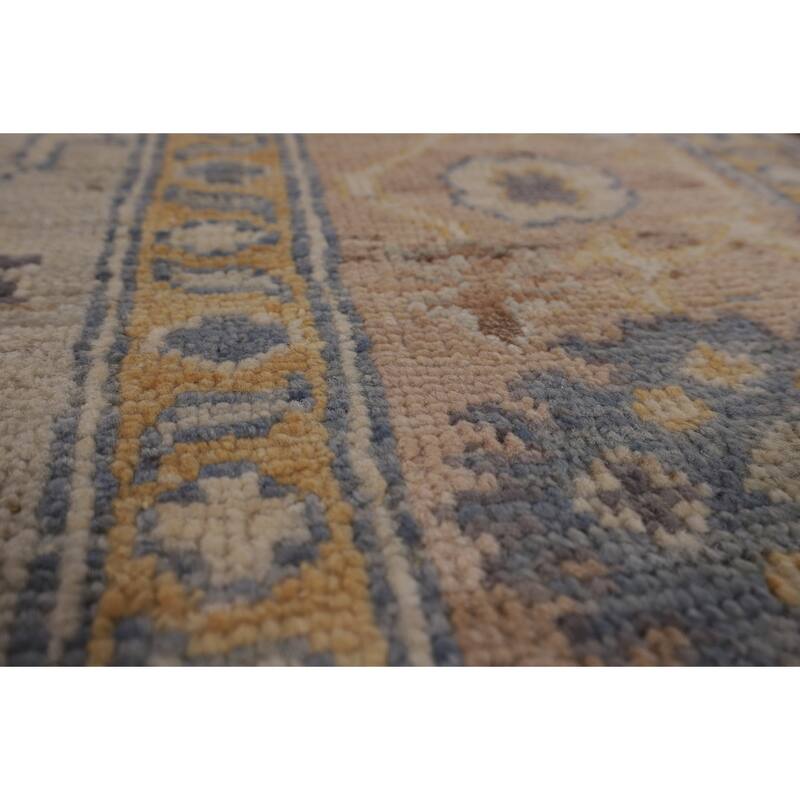 Oriental Vegetable Dye Oushak Turkish Area Rug Handmade Wool Carpet - 5'11"x 8'10"