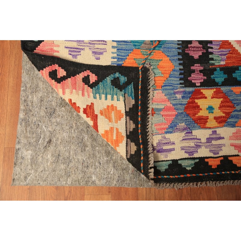 Palace Size Trellis Kilim Oriental Rug Flatweave Wool Carpet - 10'0"x 15'7"