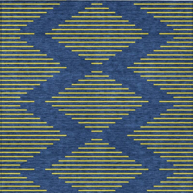 HomeRoots Geometric Transitional Rectangle Outdoor Rug