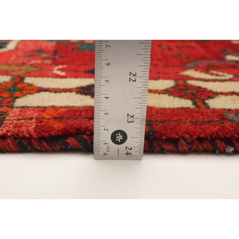 ECARPETGALLERY Hand-knotted Melis Vintage Red Wool Rug - 5'3 x 7'1