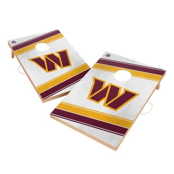 slide 2 of 5, The Washington Commanders Team NFL Regulation 2x4 Cornhole Set
