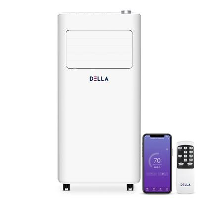 8000 BTU Smart WiFi Enabled Portable Air Conditioner, Cooling, Dehumidifier & Fan Portable AC Unit, Cools Up To 350 Sq. Ft.