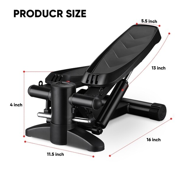 ZENOVA Mini Stair Stepper, Steppers for Exercise with Resistance