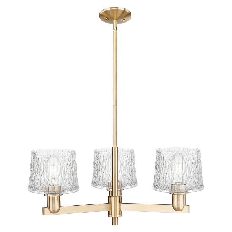Innovations Lighting Endless Possibilities Arcadia - Niagara - 3 Light 28" Stem Hung Chandelier - Champagne Bronze