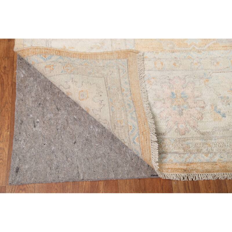 Vegetable Dye Traditional Muted Oushak Turkish Rug Wool Hand-knotted - 7'10" x 9'8"