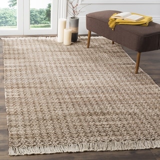 SAFAVIEH Handmade Boston Aletha Coastal Cotton Rug with Fringe
