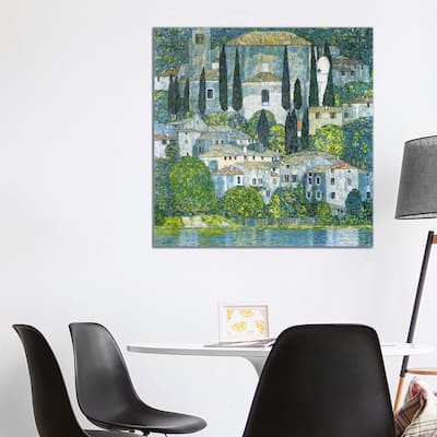 iCanvas "Kirche in Cassone (Church in Cassone)" by Gustav Klimt Canvas Print