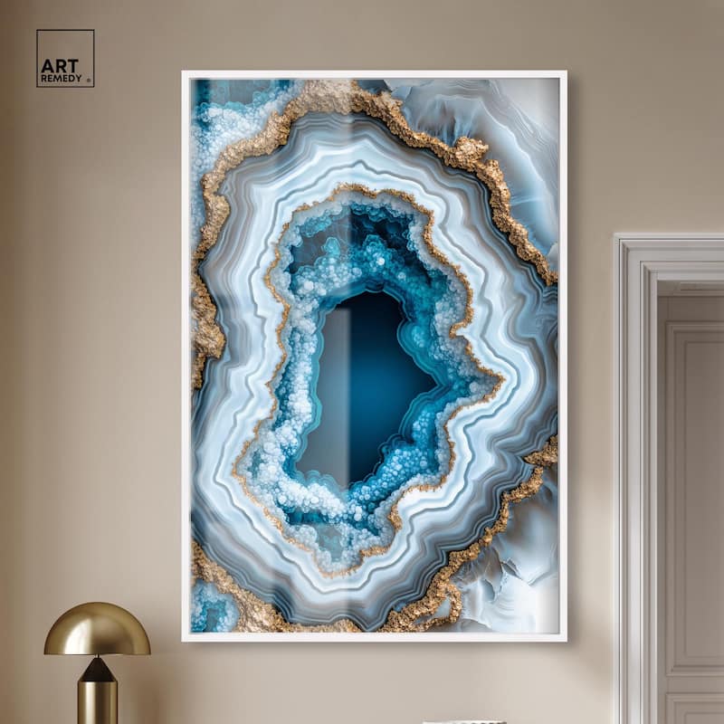 Gilded Geode Eye II Shadowbox by Art Remedy