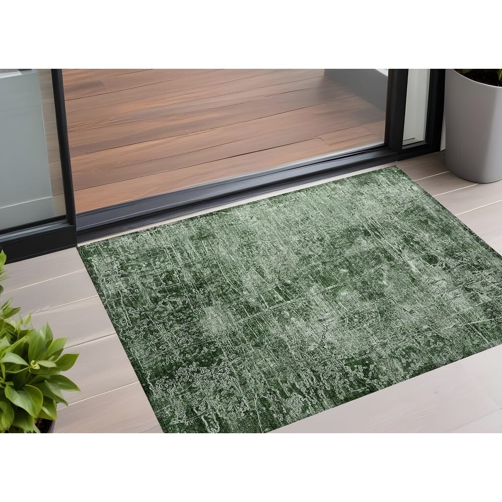 Fari Artistic Abstract Weather Resistant Classic Meets Modern Outdoor Rug