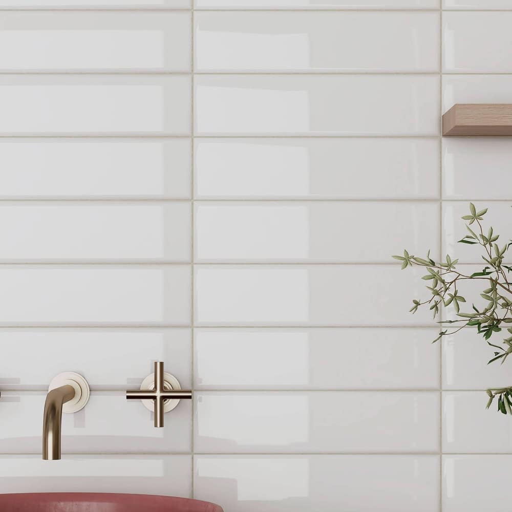 City 3 in. x 12 in. Glazed Ceramic Subway Wall Tile