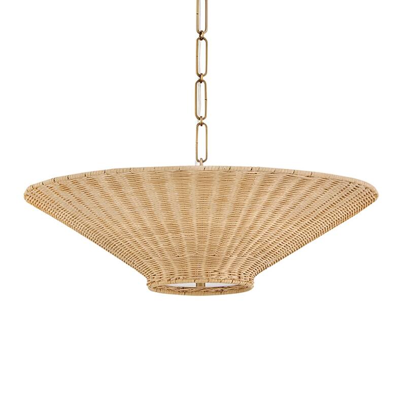 Hinkley Lighting 48457 Delia 4 Light 24" Wide LED Pendant with Wicker