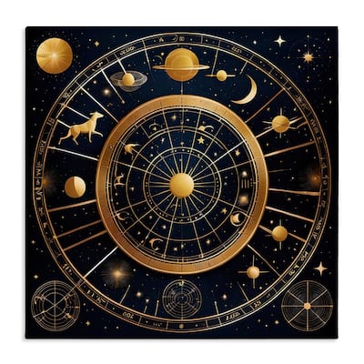 Stupell Astrology Zodiac Birth Chart Canvas Wall Art Design By Tabz Jones
