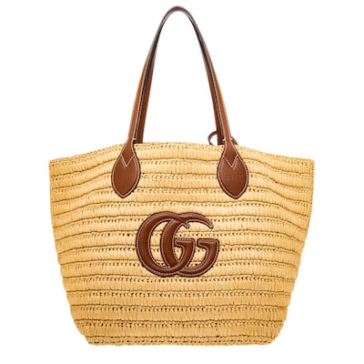 Gucci Woven Medium Tote Bag