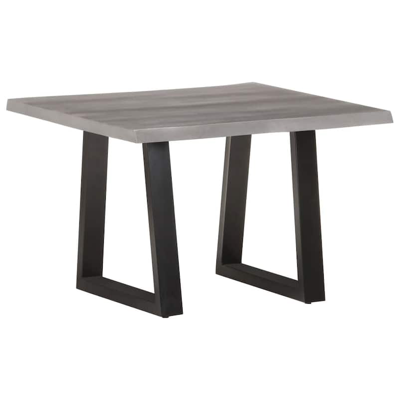 vidaXL Coffee Table with Live Edges 23.6"x23.6"x15.7" Solid Acacia Wood - 23.6" x 23.6" x 15.7"