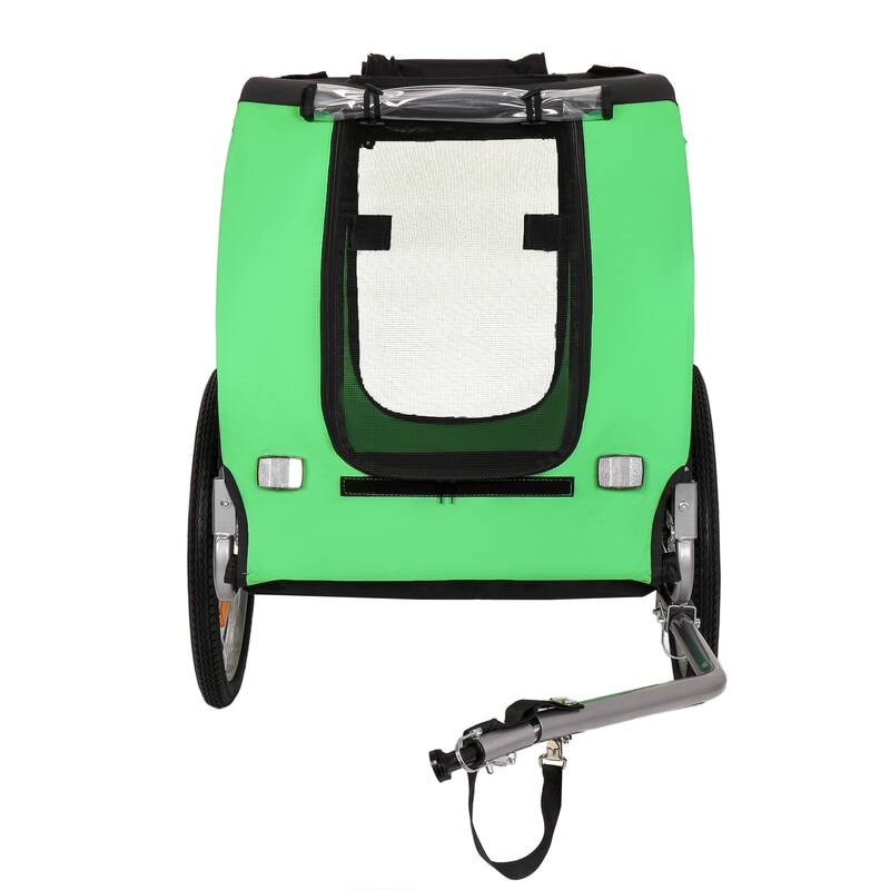 Large Folding Bike Trailer for Dogs, 100LB Capacity All-Terrain Pet Carrier for Cycling, Jogging, Camping & Outdoor Adventures