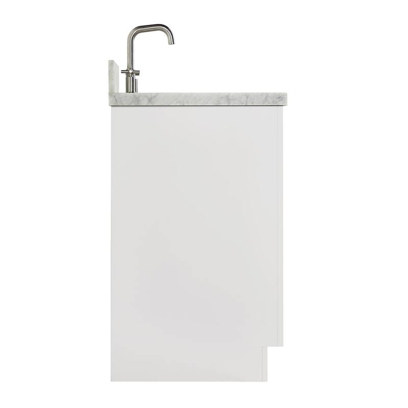 Ariel P55CWOVO Milan 55" Free Standing Single Basin Vanity Set with